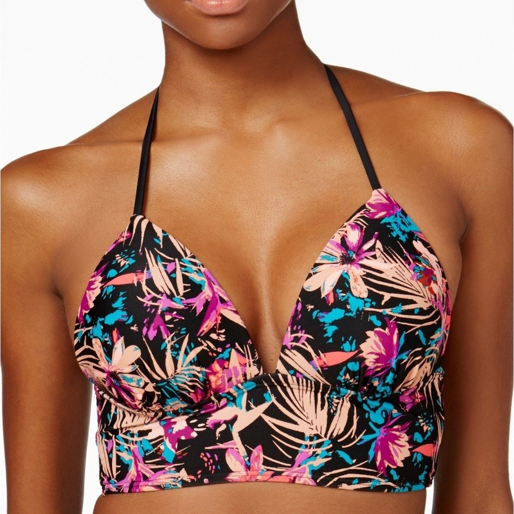 Hula Honey Tropical Splash Push up Bikini Top
